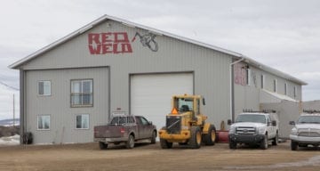 Red Weld shop in Dawson Creek